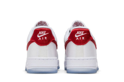 Nike Air Force 1 Low '07 Satin White Varsity Red (Women's)