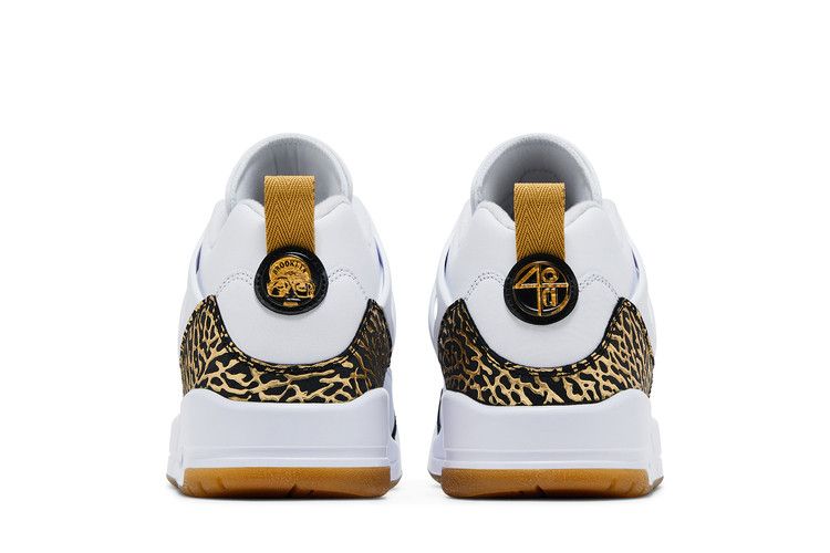 Jordan Spizike Low White Metallic Gold