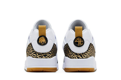 Jordan Spizike Low White Metallic Gold