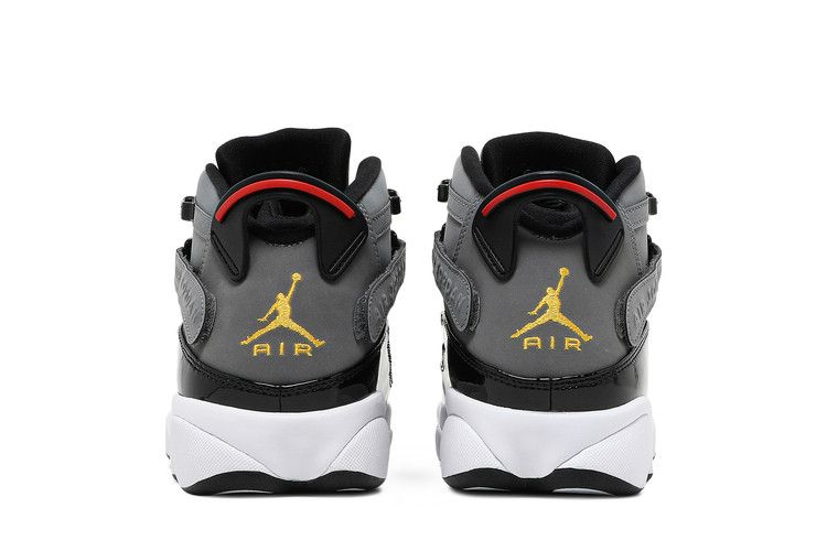 Jordan 6 Rings Smoke Grey Black Red Gold
