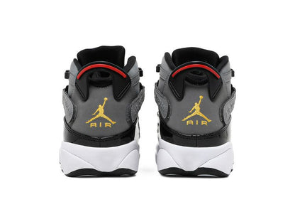 Jordan 6 Rings Smoke Grey Black Red Gold