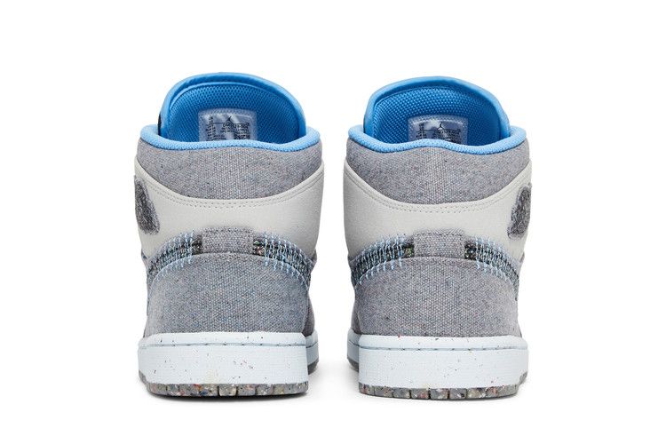 Jordan 1 Mid Crater Grey University Blue