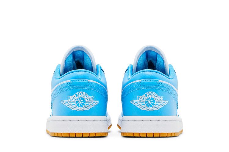 Jordan 1 Low White Gum Light Brown Dark Powder Blue (Women's)