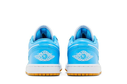 Jordan 1 Low White Gum Light Brown Dark Powder Blue (Women's)