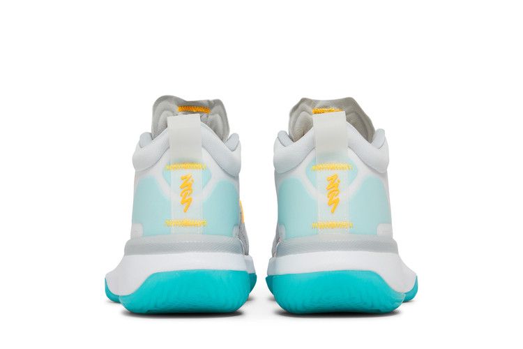 Jordan Zion 1 White Dynamic Turquoise