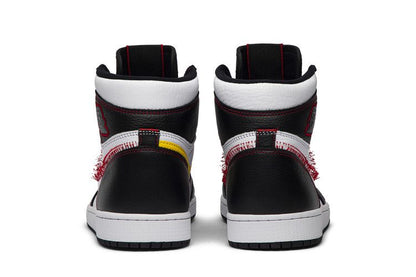 Jordan 1 Retro High Defiant White Black Gym Red