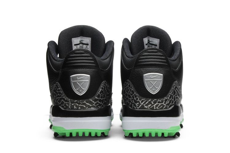 Jordan 3 Retro Golf Black Green Glow