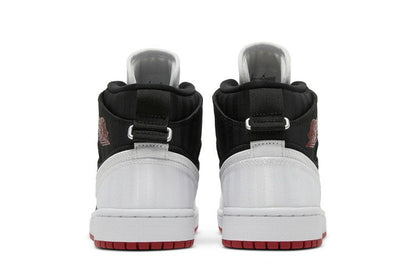 Jordan 1 Mid SE Utility Canvas White Black Gym Red (Women's)