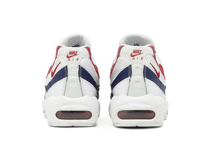 Nike Air Max 95 White Deep Royal Blue Gym Red