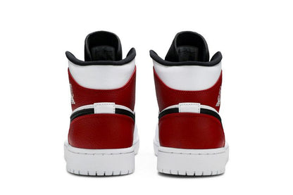 Jordan 1 Mid White Black Gym Red