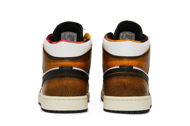 Jordan 1 Mid SE Orange Wear Away