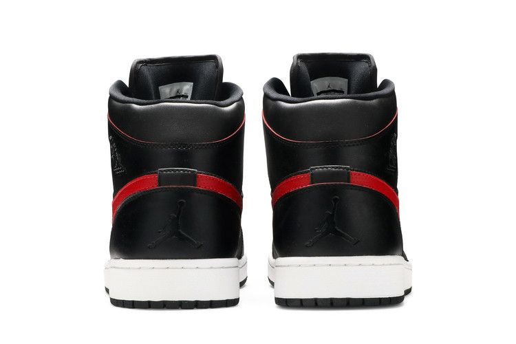 Jordan 1 Retro Mid Black Team Red