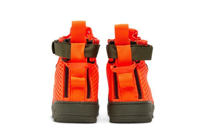 Nike SF Air Force 1 Mid Cargo Khaki Total Crimson