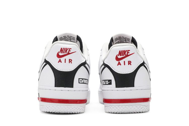Nike Air Force 1 React White Black Red