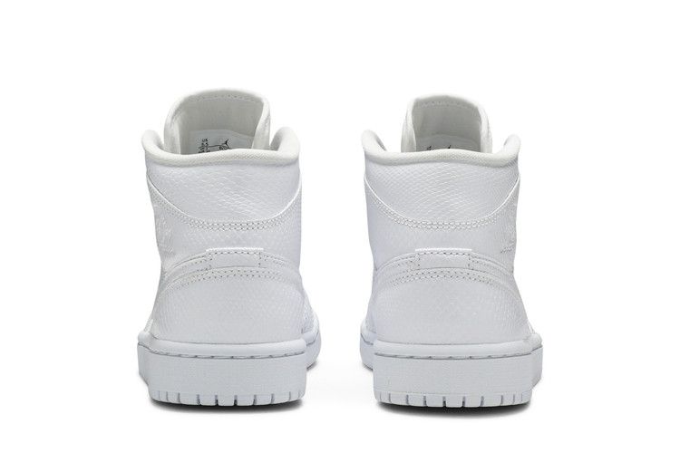 Jordan 1 Mid White Snakeskin (Women's)
