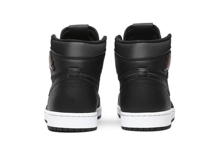 Jordan 1 Retro High Black Satin Gym Red