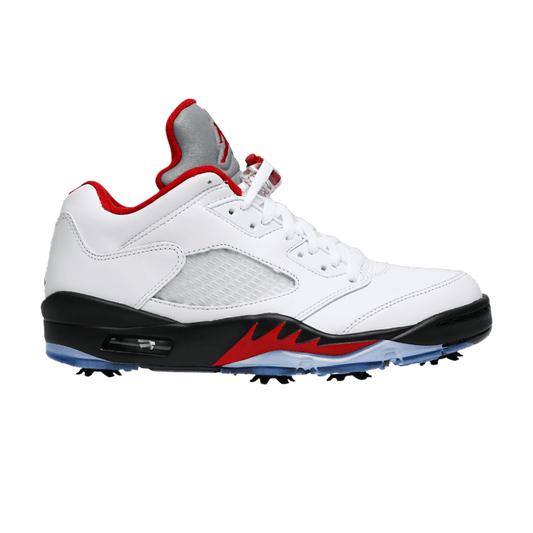 Jordan 5 Retro Low Golf Fire Red (Silver Tongue)
