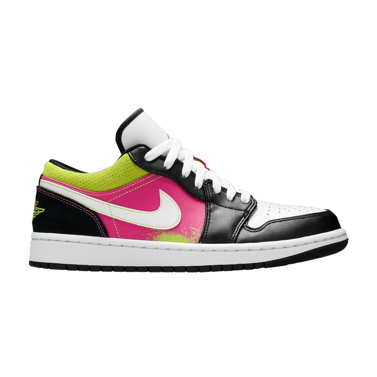 Jordan 1 Low Black Active Fuchsia Cyber