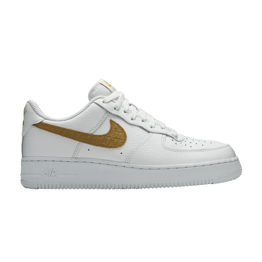 Nike Air Force 1 Low Pony Hair Snakeskin Club Gold