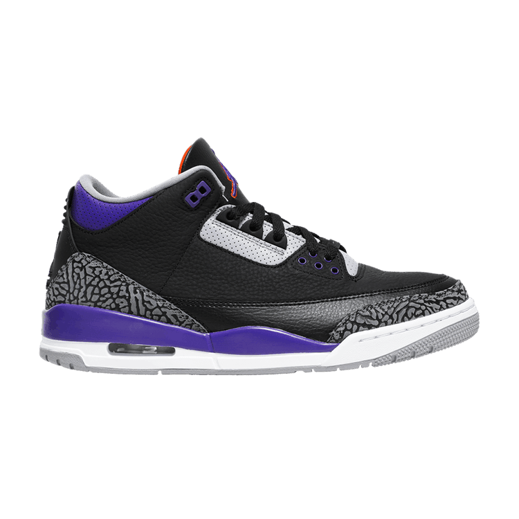 Jordan 3 Retro Black Court Purple