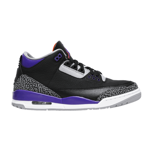 Jordan 3 Retro Black Court Purple