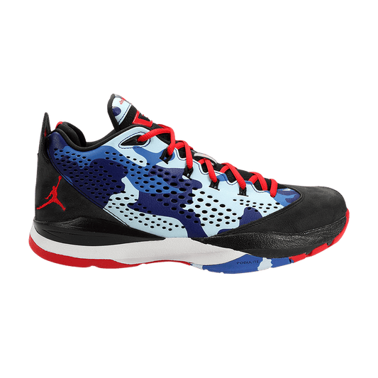 Jordan CP3.VII Black Sport Red Chambray Blue Game Royal