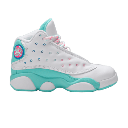 Jordan 13 Retro White Soar Green Pink (PS)