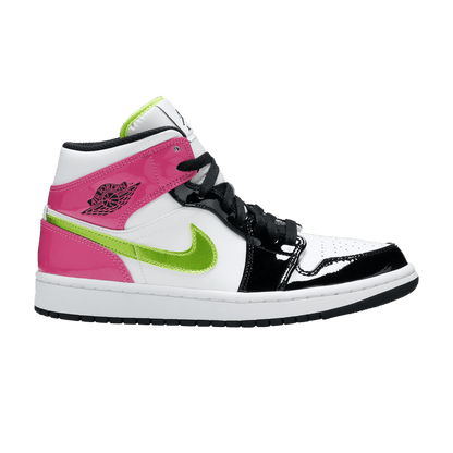 Jordan 1 Mid White Black Cyber Pink