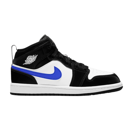 Jordan 1 Mid Black Racer Blue White (PS)