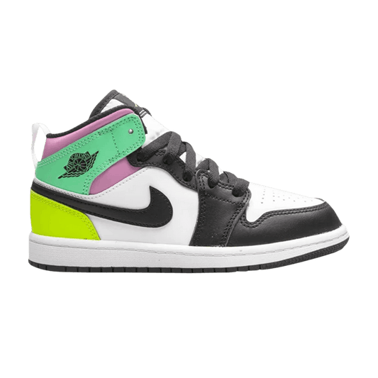 Jordan 1 Mid Pastel Black Toe (PS)