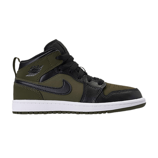 Jordan 1 Mid Olive Canvas (PS)