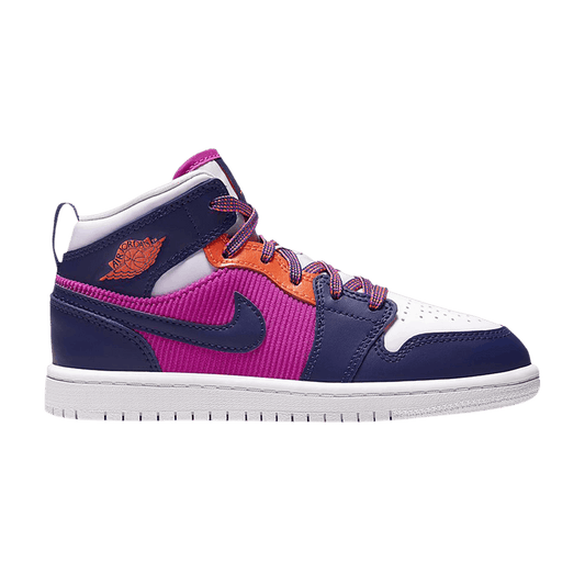 Jordan 1 Mid Fire Pink Barely Grape (PS)
