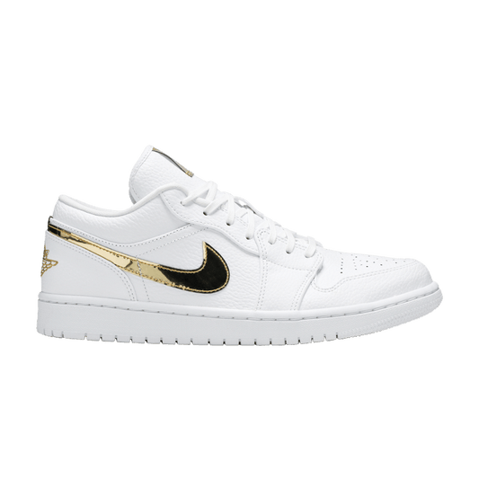 Jordan 1 Low White Metallic Gold (Women's)