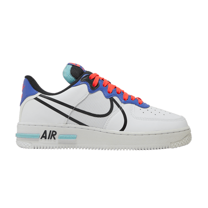 Nike Air Force 1 Low React White Astronomy Blue Laser Crimson