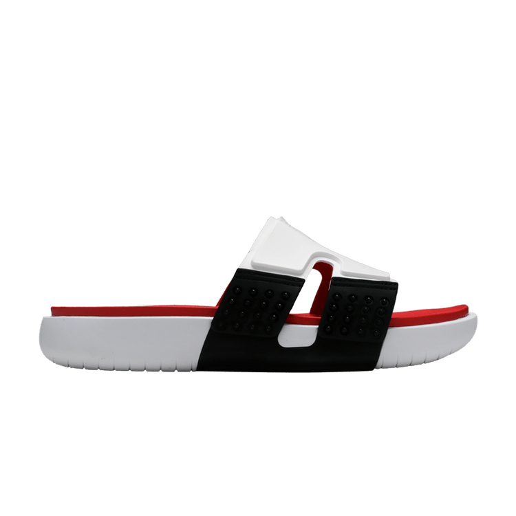 Jordan Hydro 8 Retro Slide White Black Fire