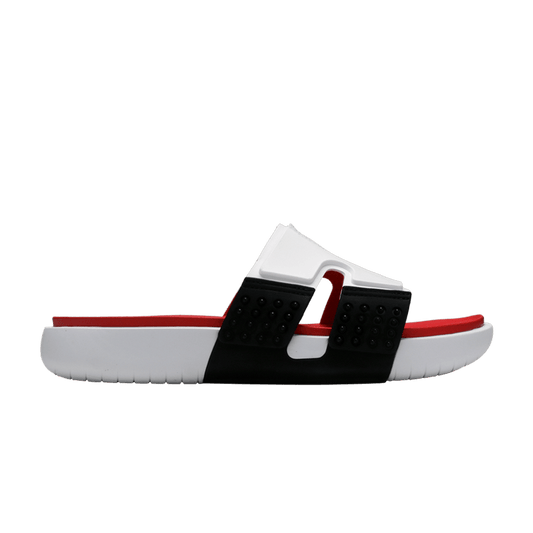 Jordan Hydro 8 Retro Slide White Black Fire