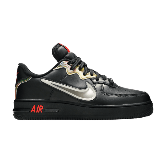 Nike Air Force 1 React Black Glow Habanero Red