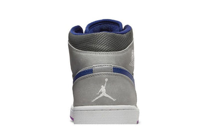 Jordan 1 Mid Matte Silver Laser Purple