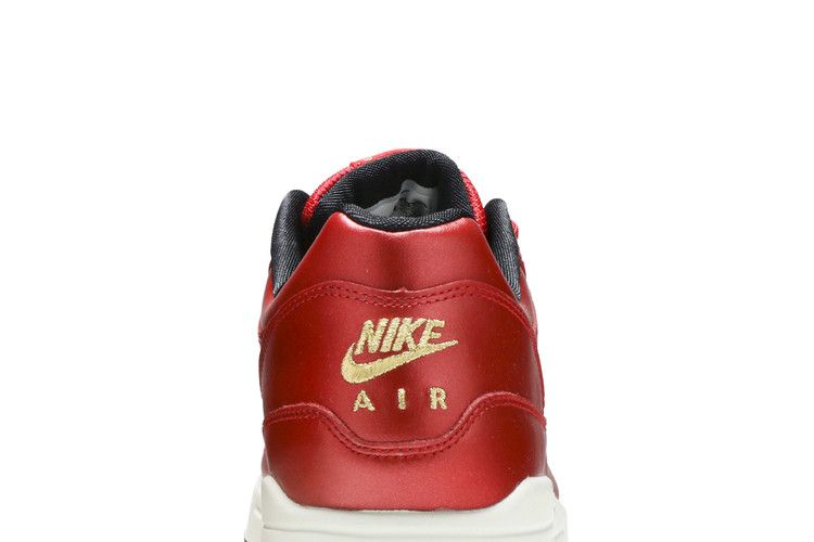 Nike Air Max 1 Red Gold Sequin (Women's)