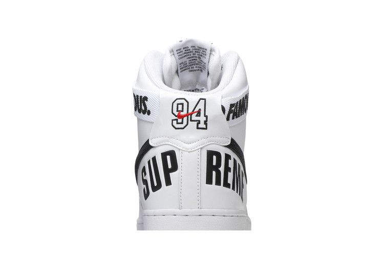 Nike Air Force 1 High Supreme World Famous White