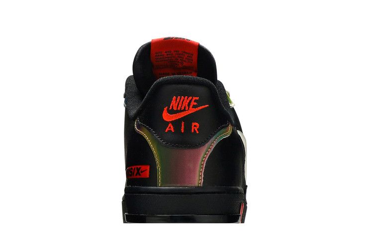 Nike Air Force 1 React Black Glow Habanero Red