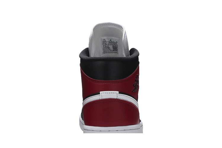 Jordan 1 Mid Black Noble Red (Women's)