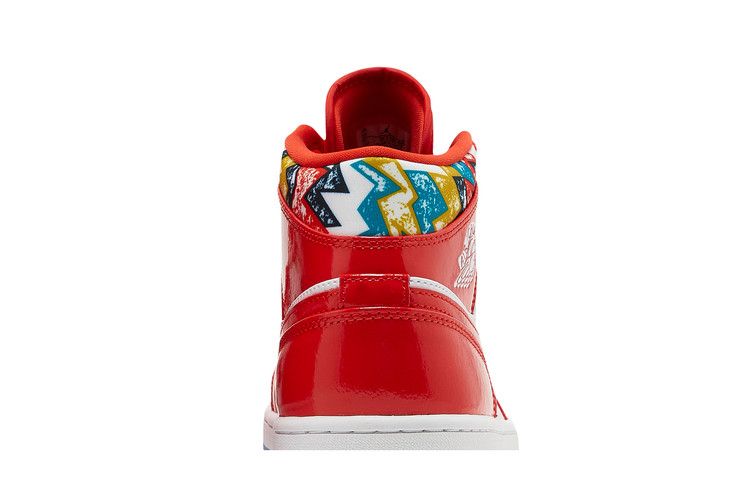 Jordan 1 Mid Barcelona Sweater Red Patent