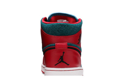 Jordan 1 Mid Gym Red Black Dark Sea