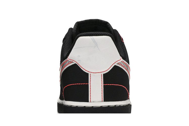 Nike Air Force 1 Low Schematic Black White Bright Crimson