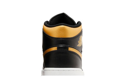 Jordan 1 Mid Black Metallic Gold