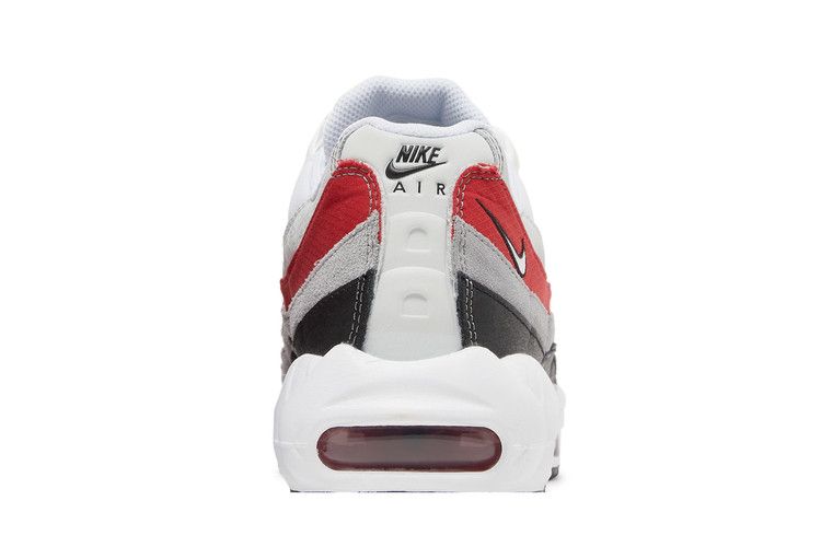 Nike Air Max 95 White Varsity Red Particle Gray