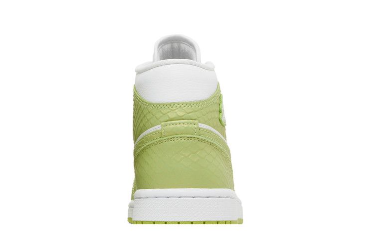 Jordan 1 Mid Green Python (Women's)
