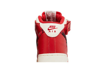 Nike Air Force 1 Mid '07 LX Plaid Cream Red
