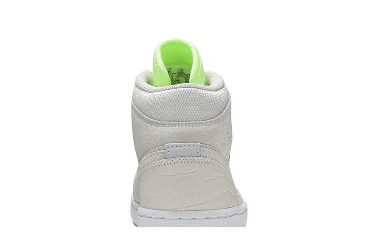 Jordan 1 Mid Vast Grey Ghost Green (Women's)